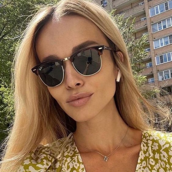 RayBan Clubmaster Green Lenses RB3016 Tortoise Frame Unisex New - Picture 16 of 17